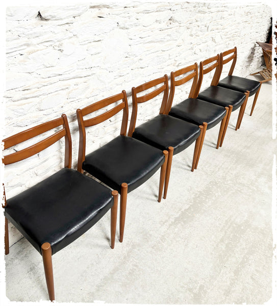 Suite de 6 Chaises Vintage Style Scandinave