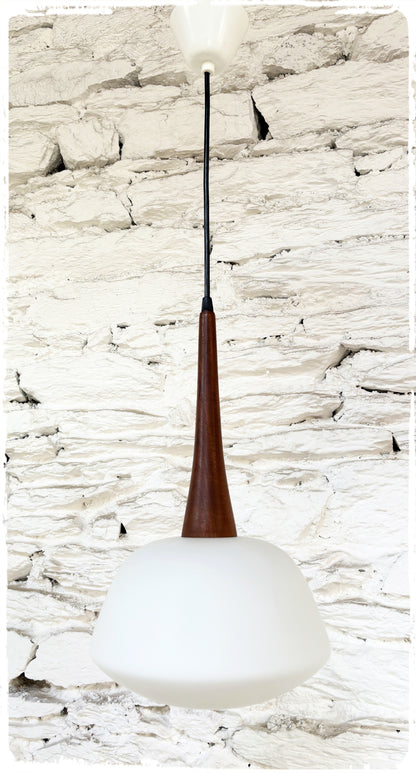 Suspension Vintage Opale & Teck