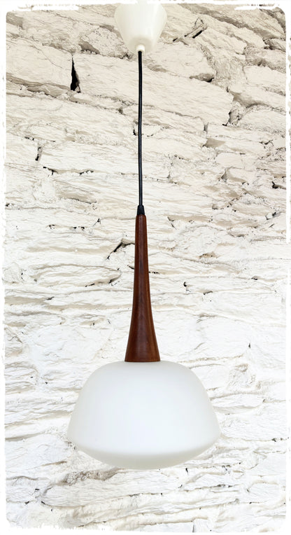 Suspension Vintage Opale & Teck