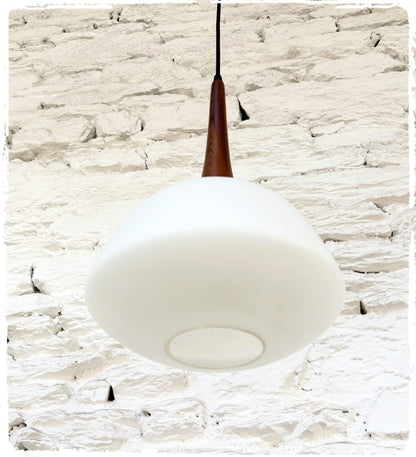 Suspension Vintage Opale & Teck