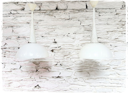 Paire de Suspensions Vintage Holphane Années 50