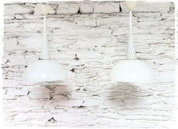 Paire de Suspensions Vintage Holphane Années 50