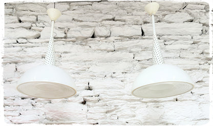Paire de Suspensions Vintage Holphane Années 50