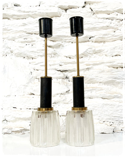 Paire de Suspensions Vintage Moderniste