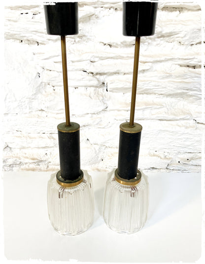 Paire de Suspensions Vintage Moderniste