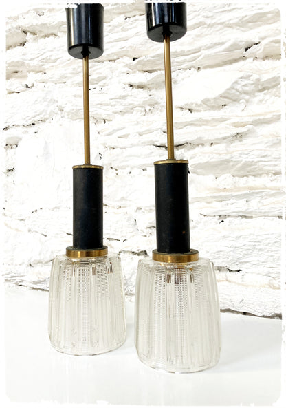 Paire de Suspensions Vintage Moderniste