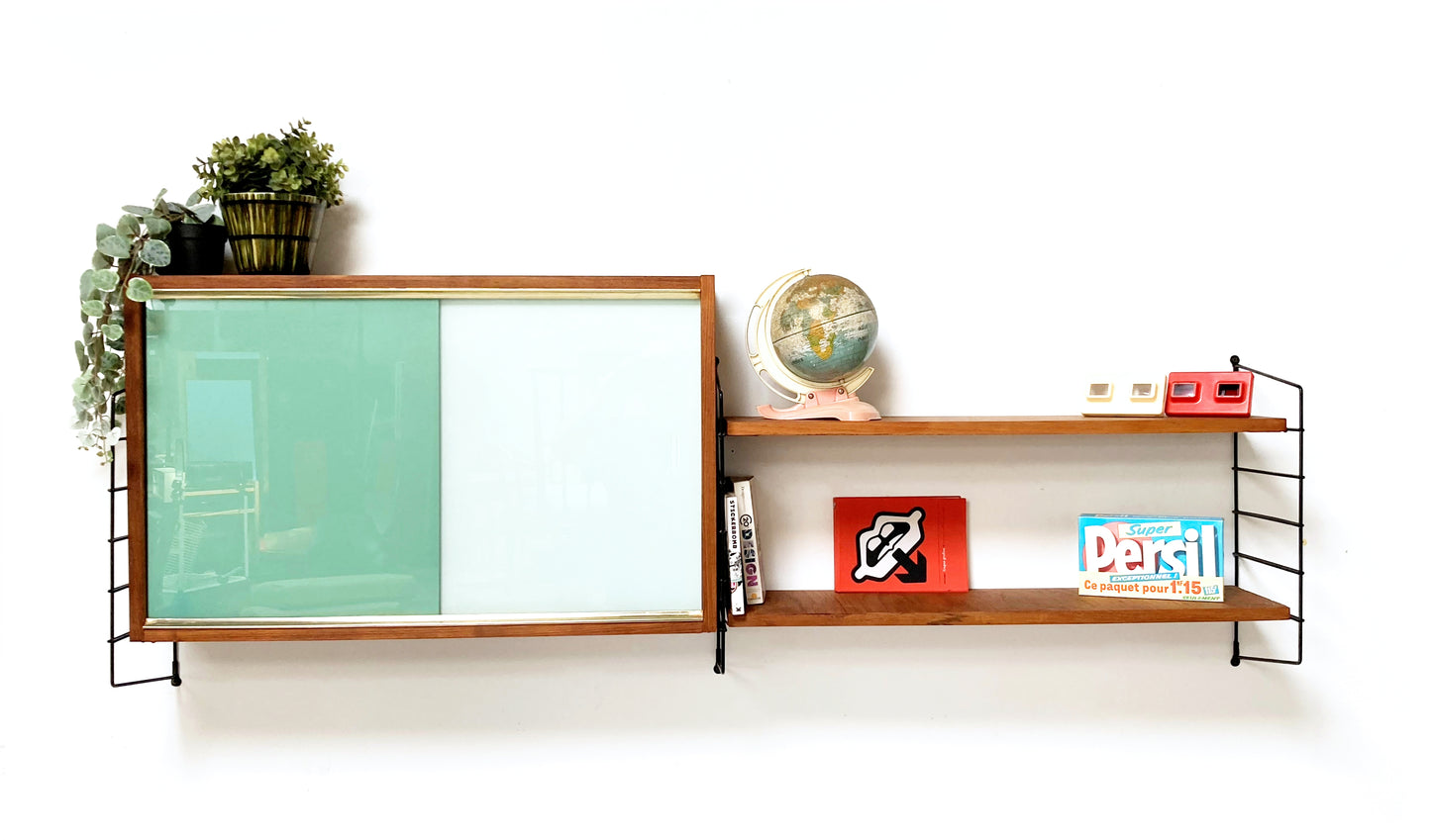 Système Mural Vintage en Teck Style String Tomado