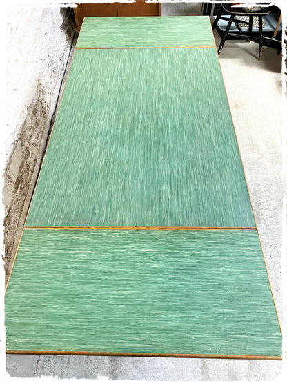 Table à Manger Vintage Extensible Mado Verte en Chêne