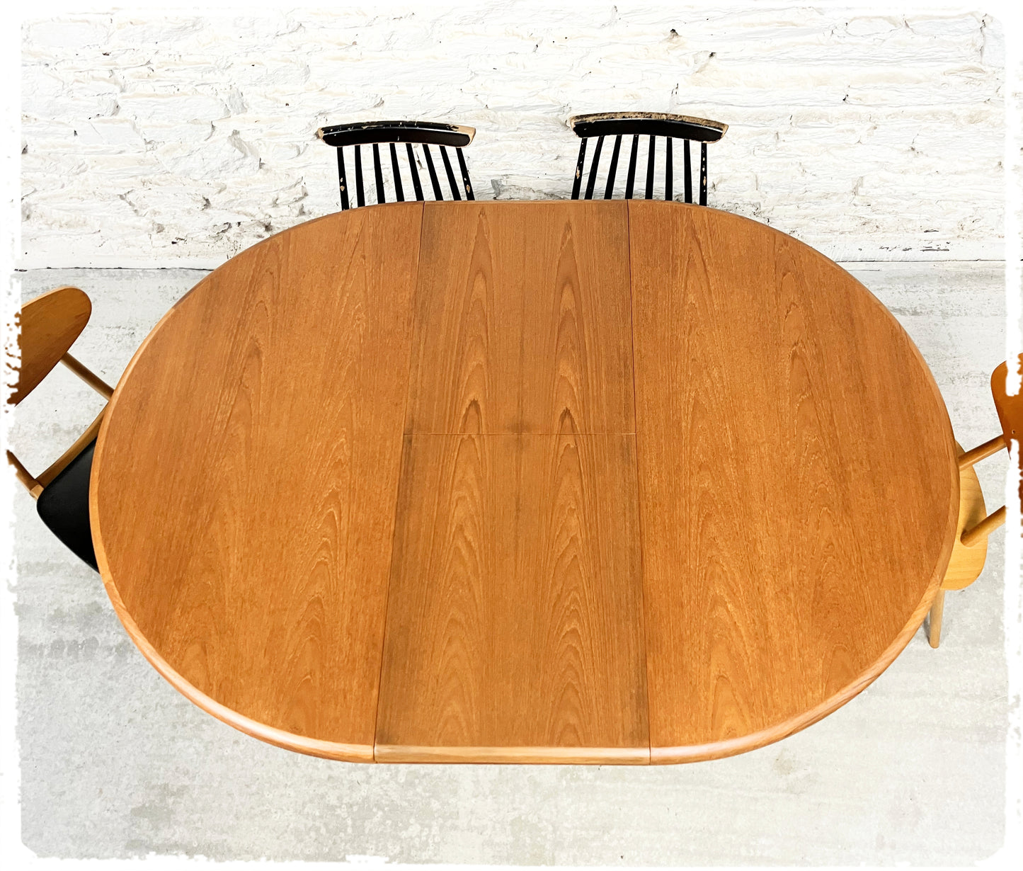 Table à Manger Vintage Scandinave Extensible en Teck