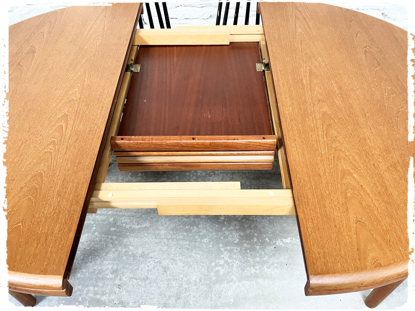 Table à Manger Vintage Scandinave Extensible en Teck