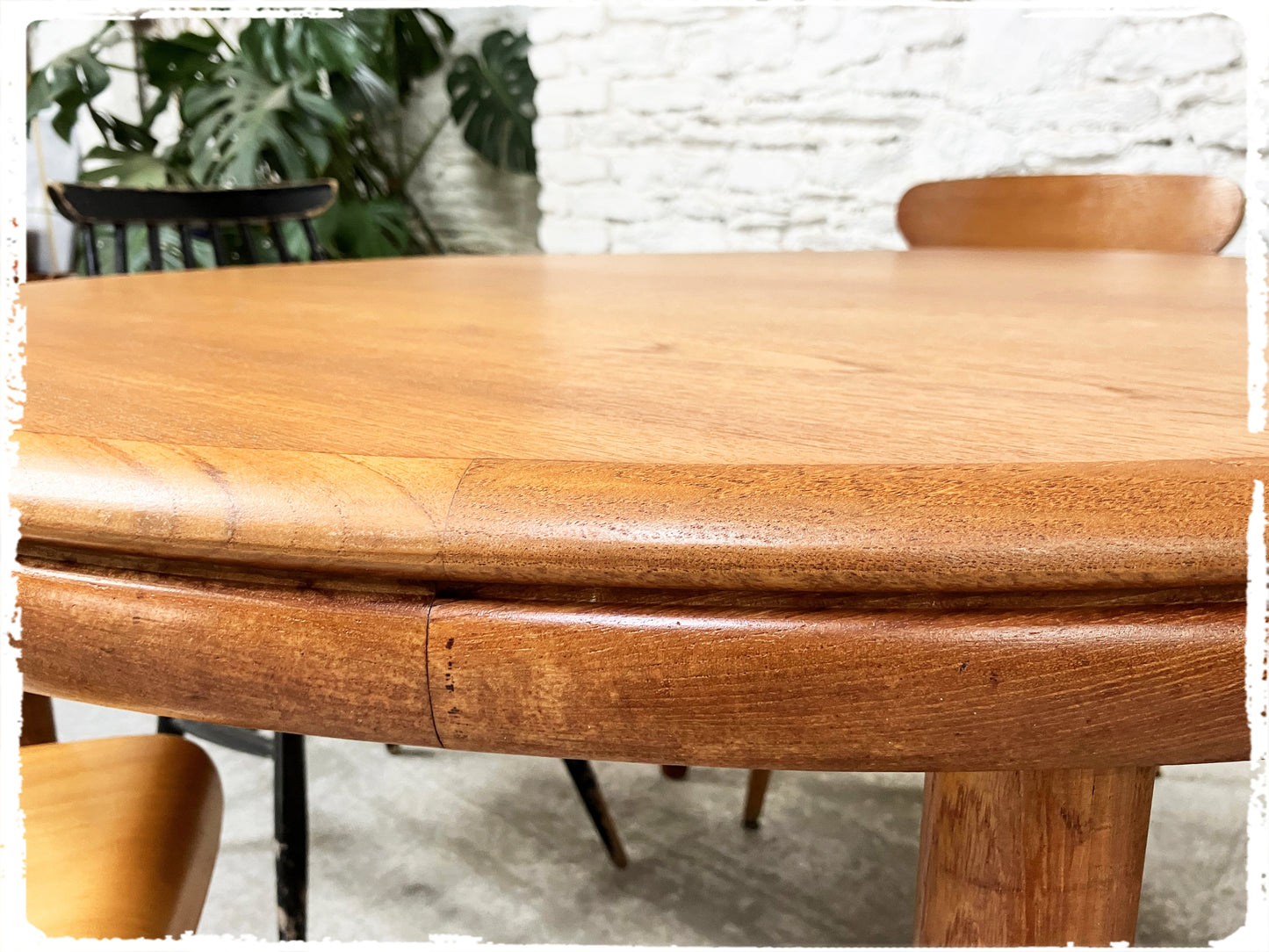Table à Manger Vintage Scandinave Extensible en Teck