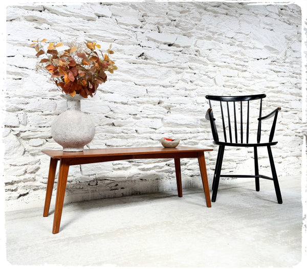 Table Basse Vintage Chêne Pieds Compas