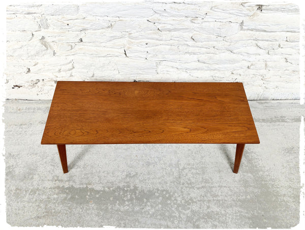 Table Basse Vintage Chêne Pieds Compas