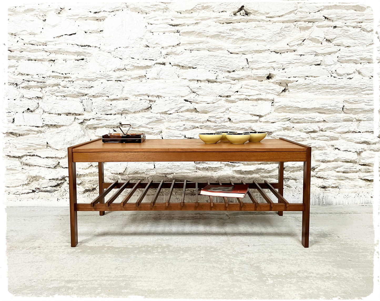 Table Basse Vintage Scandinave en Teck