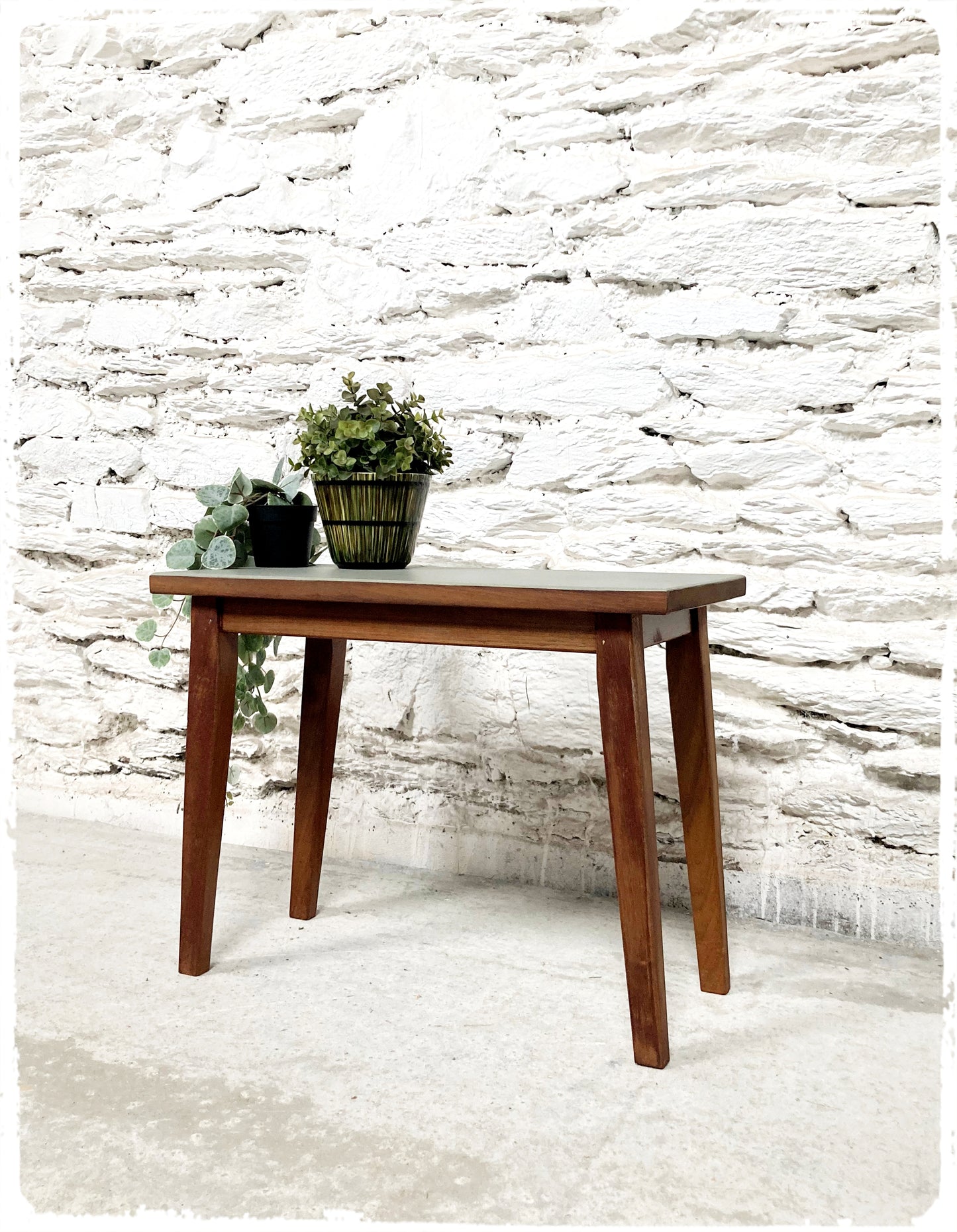 Table d'Appoint Bout de Canapé Porte Plantes Vintage Revisité