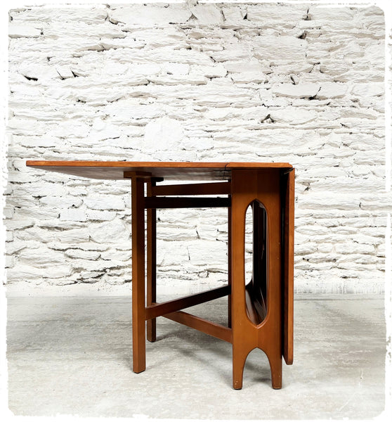 Table Pliante à Rabats Vintage Style Scandinave en Teck Années 60