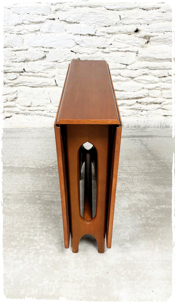 Table Pliante à Rabats Vintage Style Scandinave en Teck Années 60