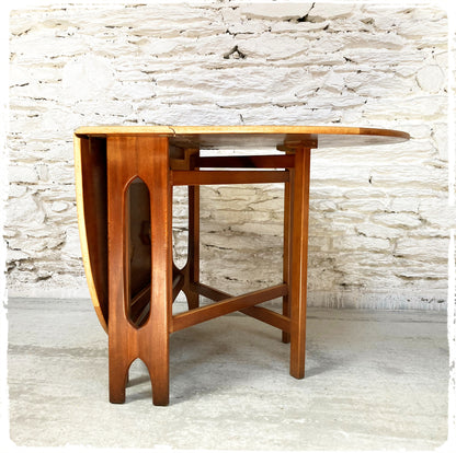 Table Pliante à Rabats Vintage Scandinave en Teck