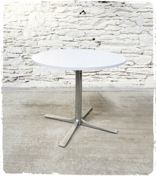 Table Ronde Vintage Années 70 Pied Croix