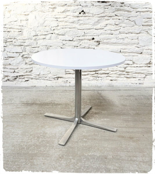 Table Ronde Vintage Années 70 Pied Croix