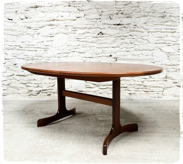 Table à Manger Vintage Style Scandinave Extensible en Teck GPLAN