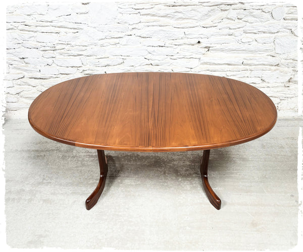 Table à Manger Vintage Style Scandinave Extensible en Teck GPLAN