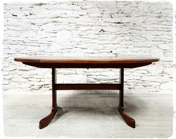 Table à Manger Vintage Style Scandinave Extensible en Teck GPLAN