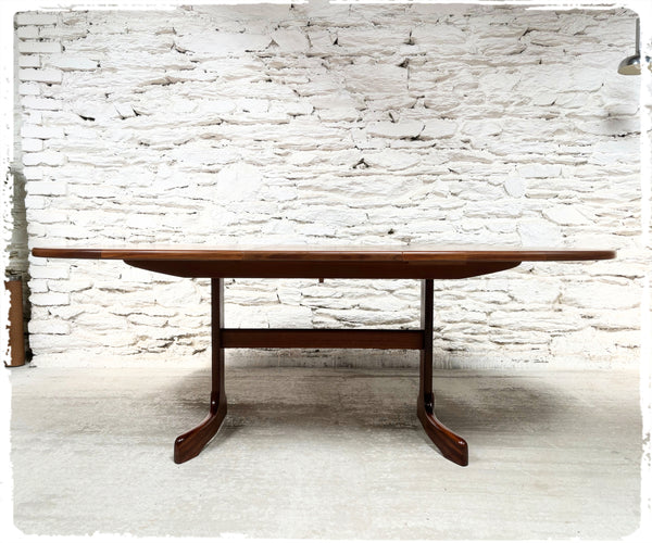 Table à Manger Vintage Style Scandinave Extensible en Teck GPLAN