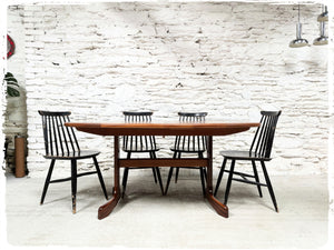Table à Manger Vintage Style Scandinave Extensible en Teck GPLAN