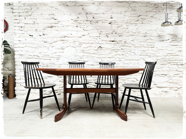 Table à Manger Vintage Style Scandinave Extensible en Teck GPLAN