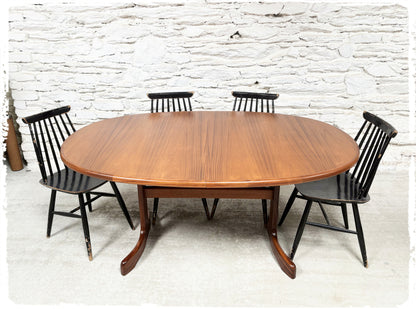 Table à Manger Vintage Style Scandinave Extensible en Teck GPLAN