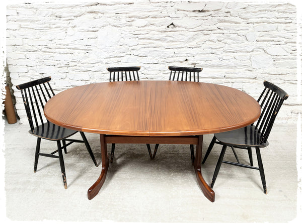 Table à Manger Vintage Style Scandinave Extensible en Teck GPLAN