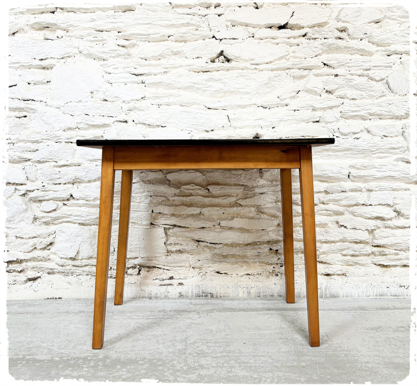 Petite Table Vintage Formica Gris Marbré