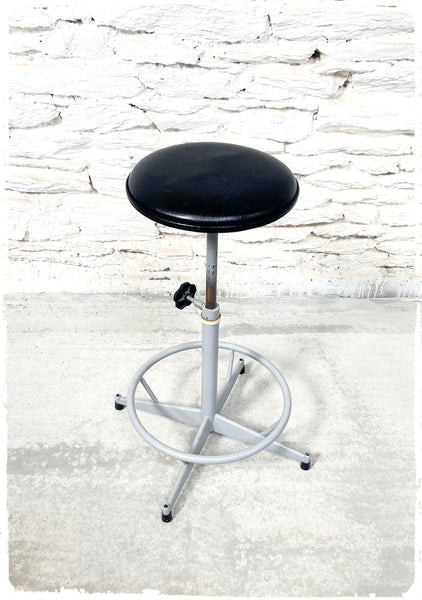 Tabouret d'Architecte Vintage Industriel Années 80