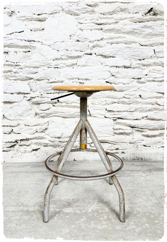Tabouret Haut d'Atelier Vintage BAO