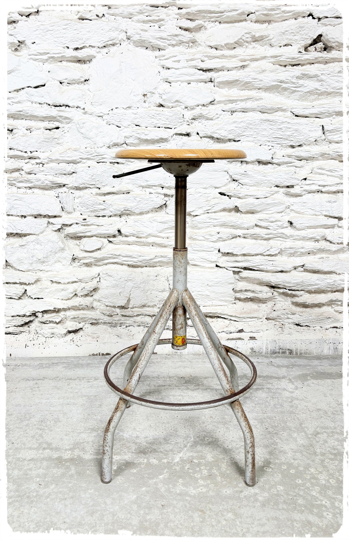 Tabouret Haut d'Atelier Vintage BAO
