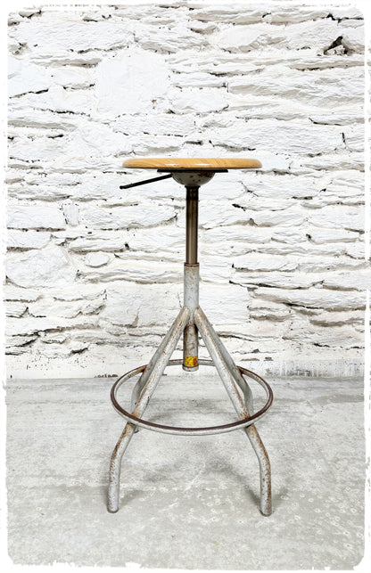 Tabouret Haut d'Atelier Vintage BAO