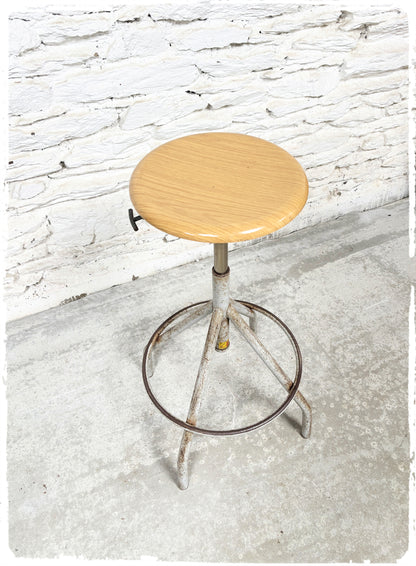 Tabouret Haut d'Atelier Vintage BAO