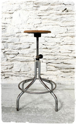 Tabouret Haut d'Atelier Vintage Style BAO