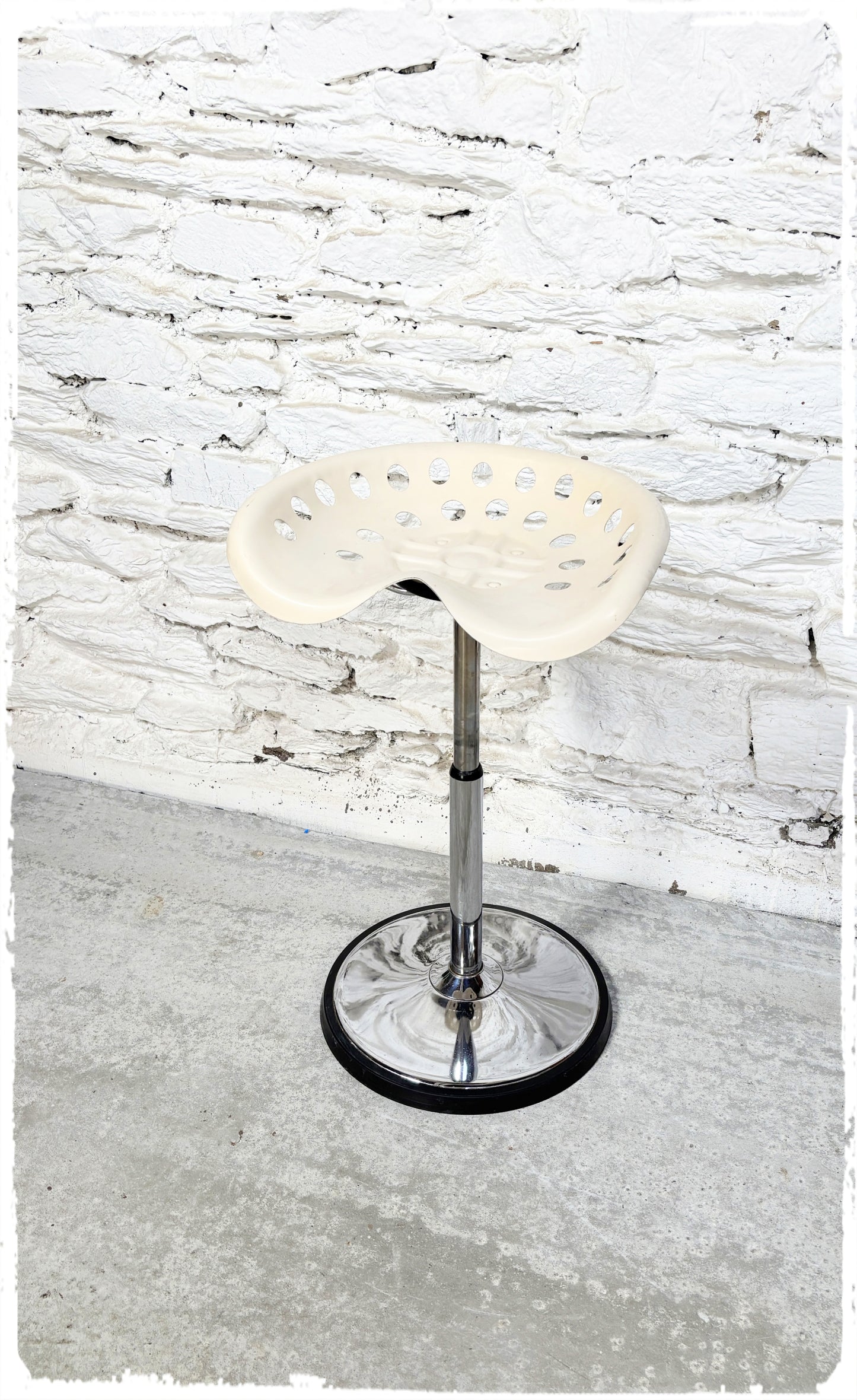 Tabouret Vintage Années 70 Faucheuse par Etienne Fermigier Mirima