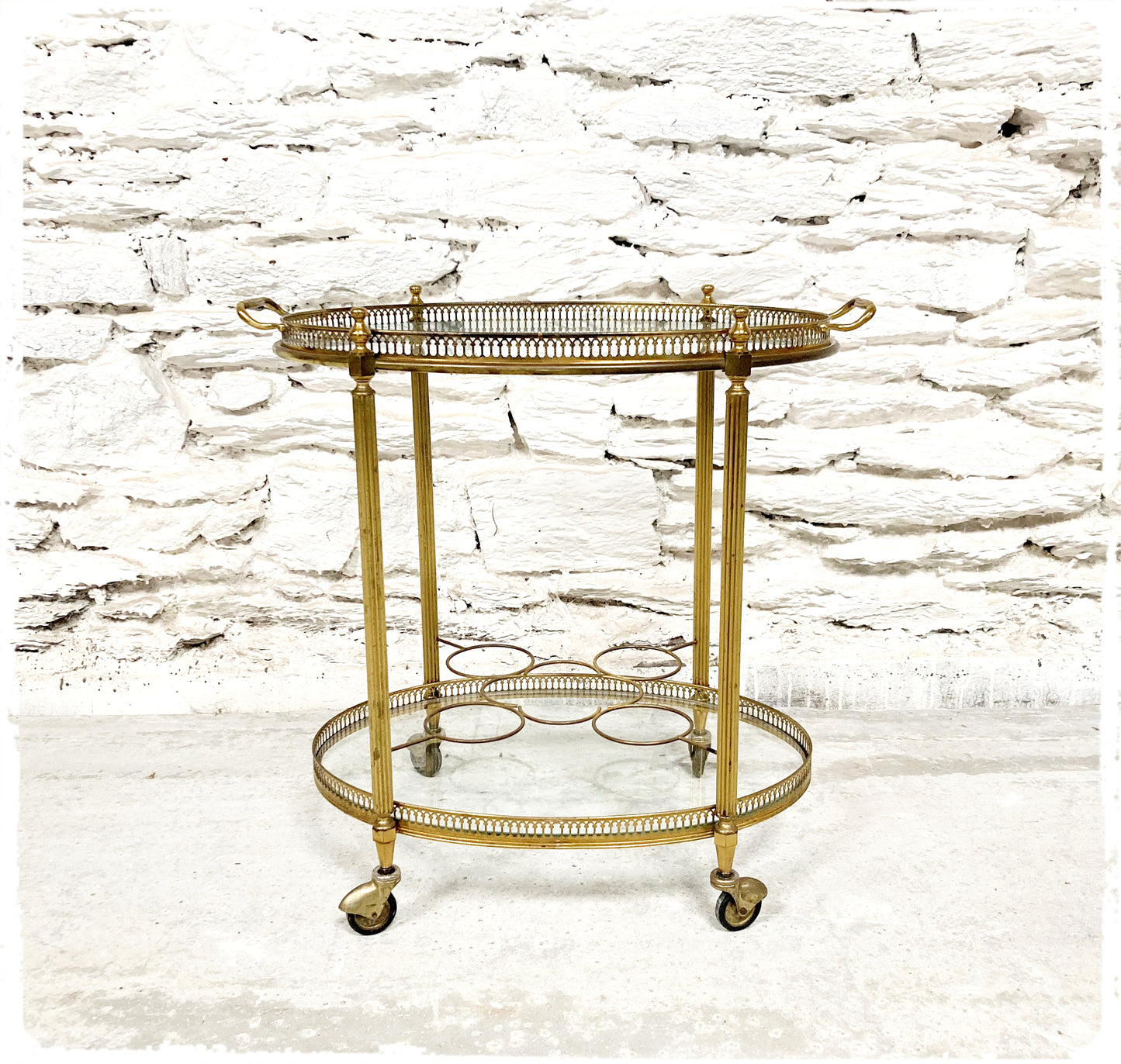 Trolley Desserte Roulante Vintage Style Maison Baguès Jansen