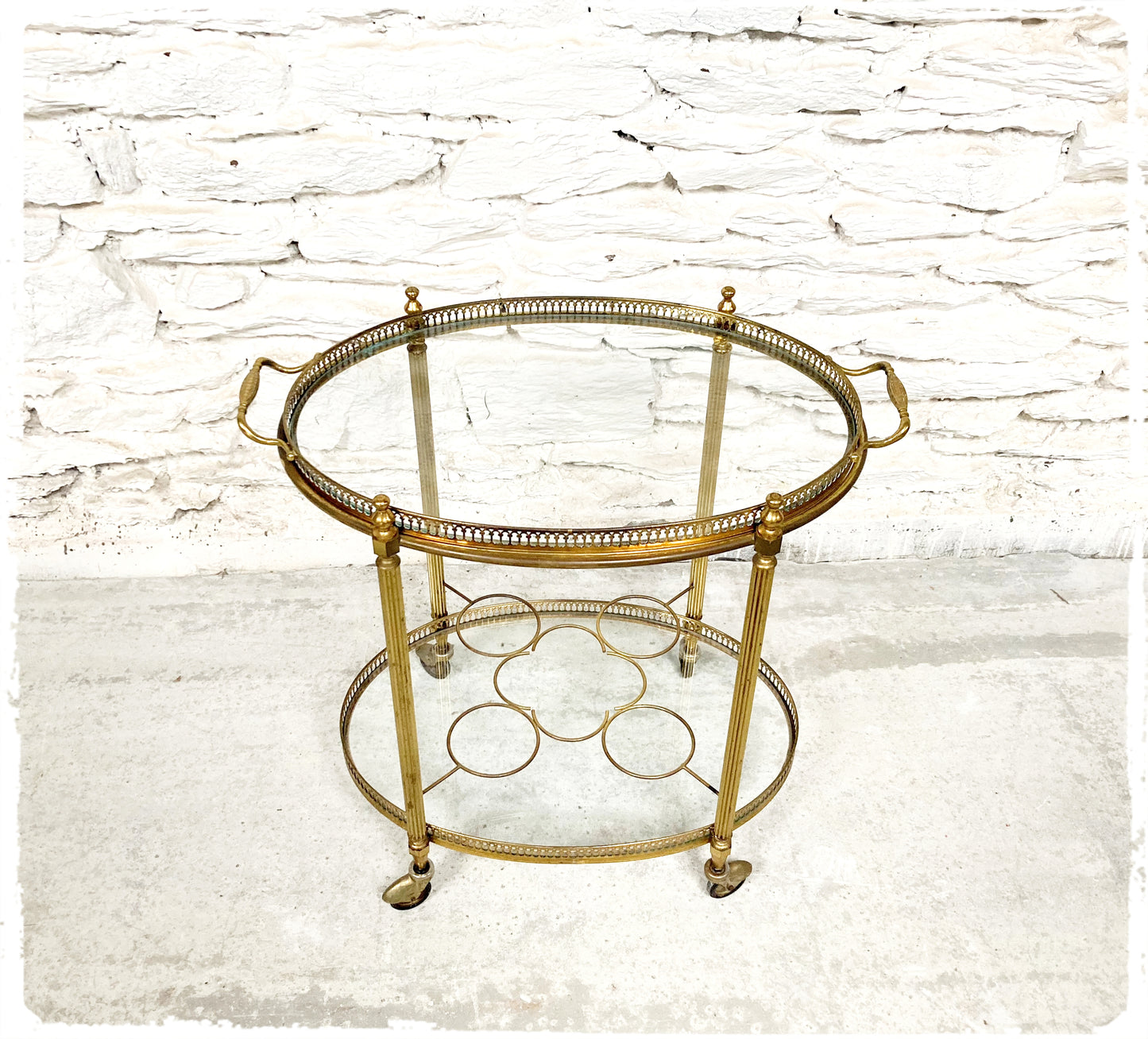 Trolley Desserte Roulante Vintage Style Maison Baguès Jansen