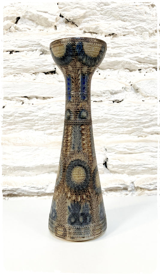 Grand Vase en Grès de Sel Vintage J-C. Courjault Keraluc Quimper