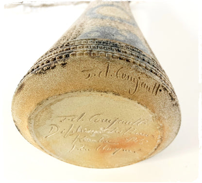 Grand Vase en Grès de Sel Vintage J-C. Courjault Keraluc Quimper
