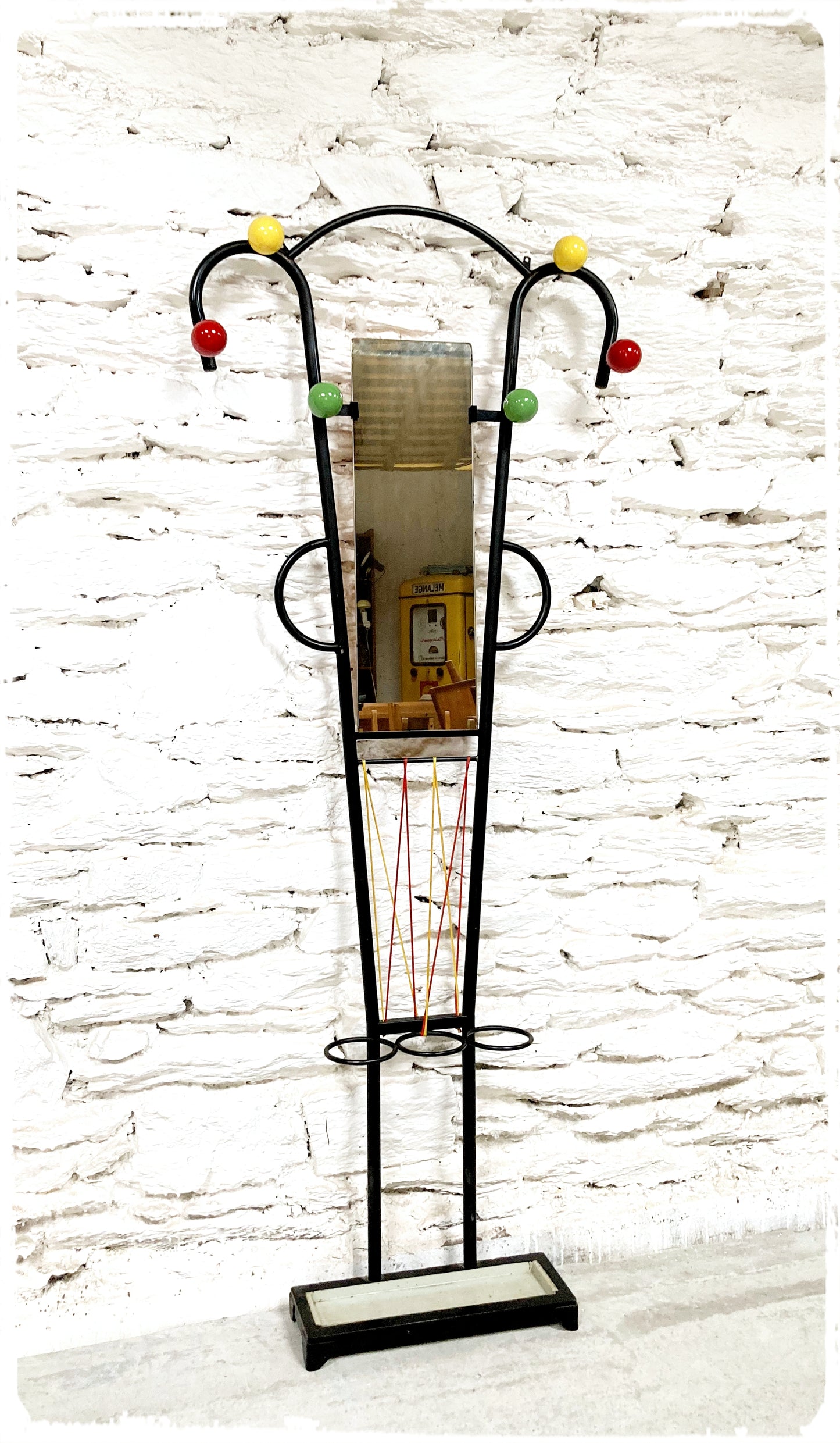 Vestiaire Grand Porte Manteaux Mural Vintage Style Roger Feraud