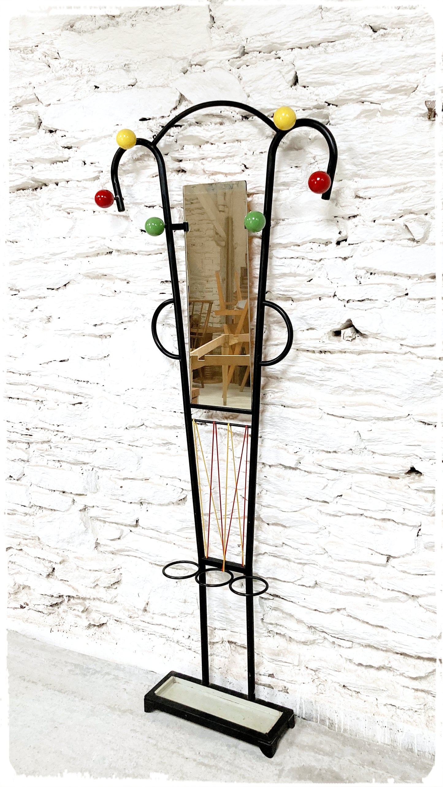 Vestiaire Grand Porte Manteaux Mural Vintage Style Roger Feraud