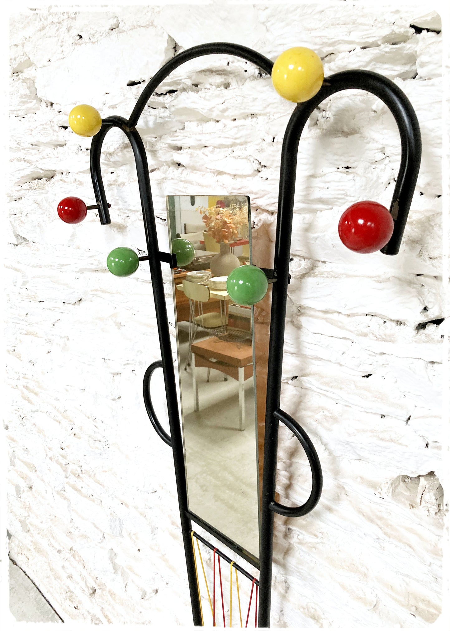 Vestiaire Grand Porte Manteaux Mural Vintage Style Roger Feraud