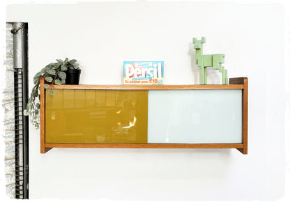 Vitrine Bibliothèque Rangement Mural Vintage