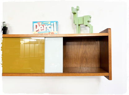 Vitrine Bibliothèque Rangement Mural Vintage