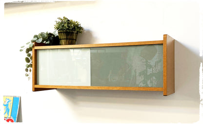 Vitrine Bibliothèque Rangement Mural Vintage